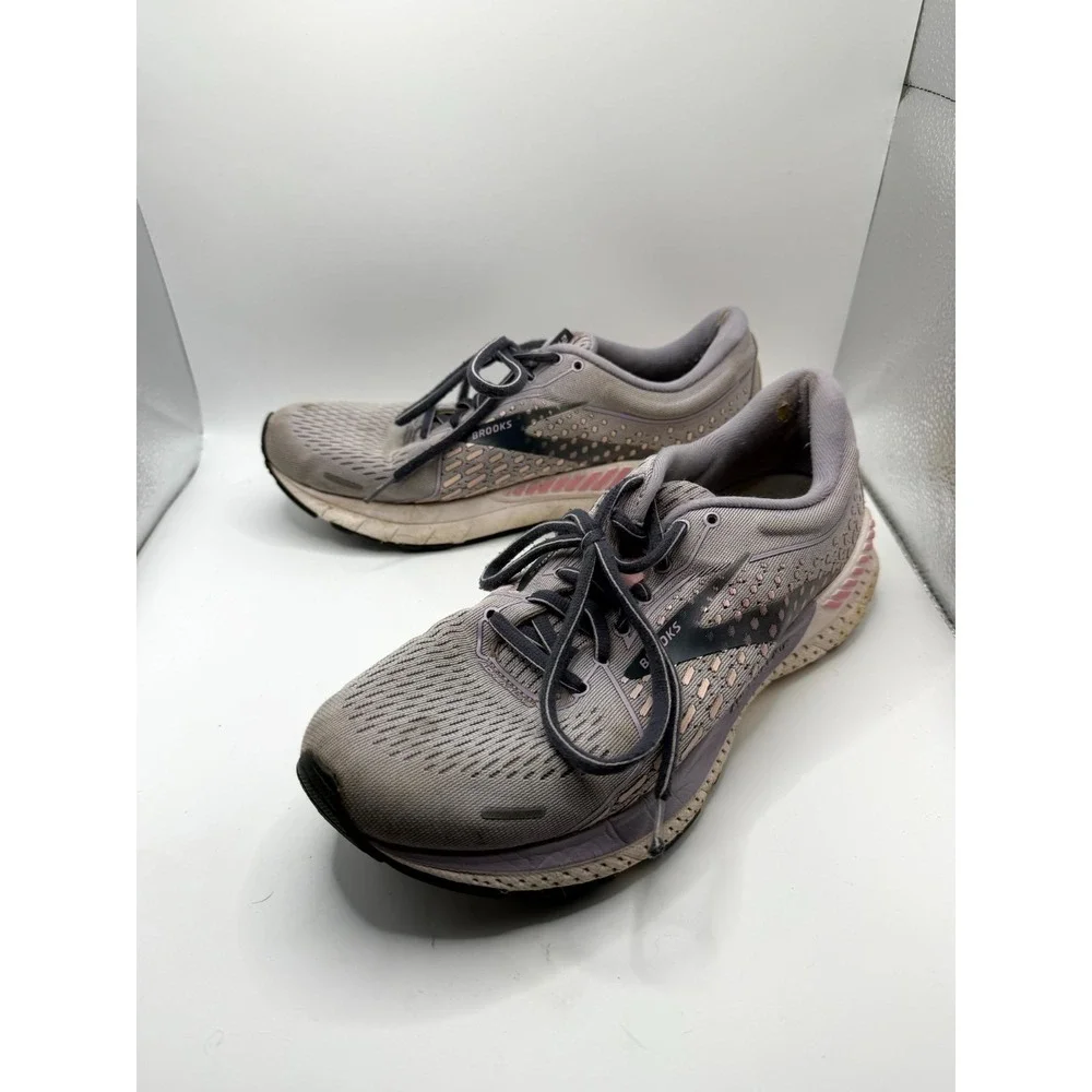 Brooks Adrenaline GTS 21 1203291B675 Womens 9 B Sneaker Iris Lilac Running Shoes